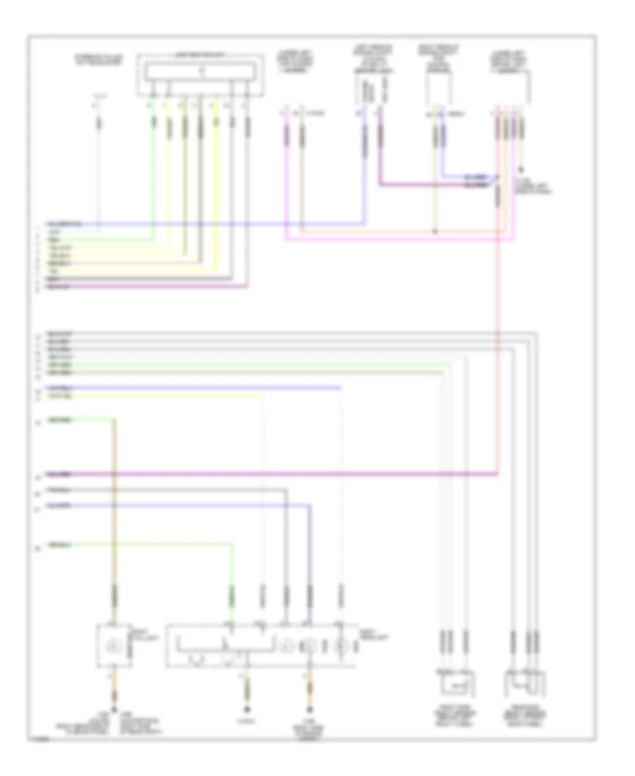 Adaptive Front Lighting Wiring Diagram (2 of 2) for BMW 135i 2013