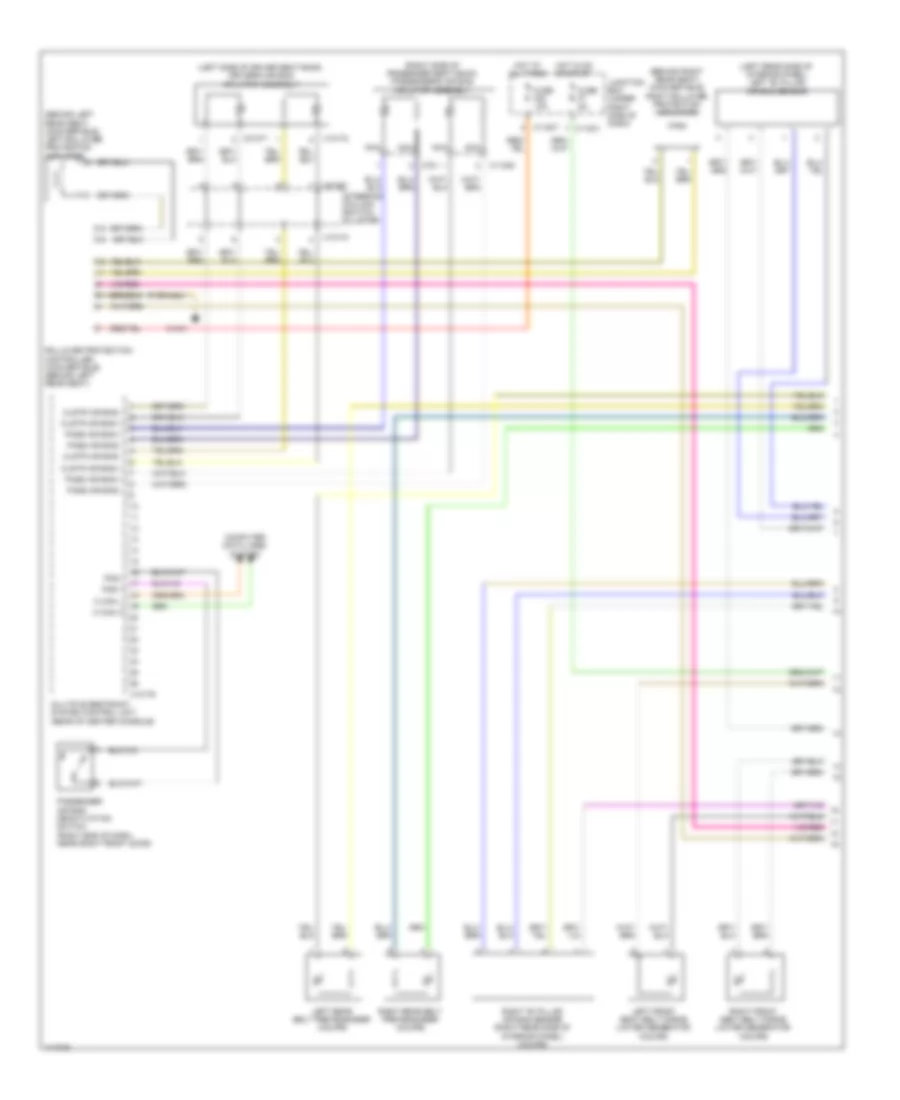 Supplemental Restraints Wiring Diagram 1 of 2 for BMW 135i 2013