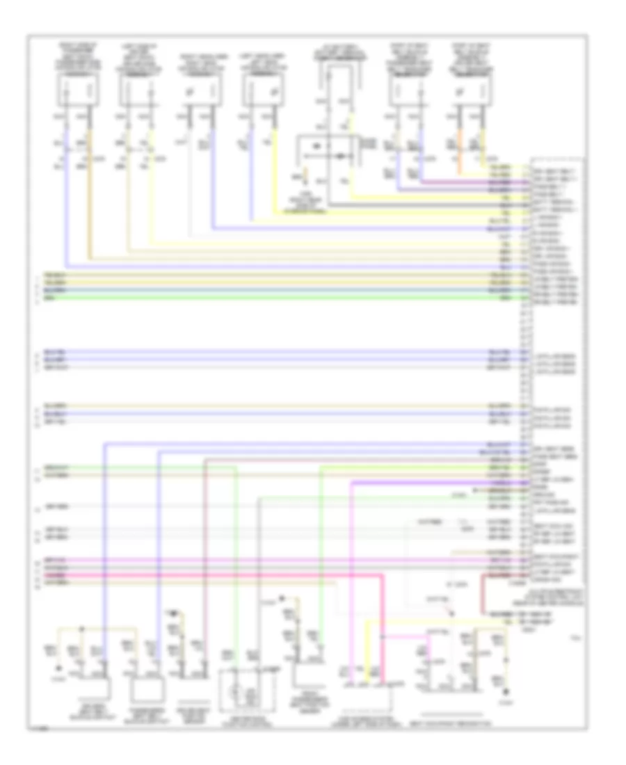 Supplemental Restraints Wiring Diagram (2 of 2) for BMW 135i 2013