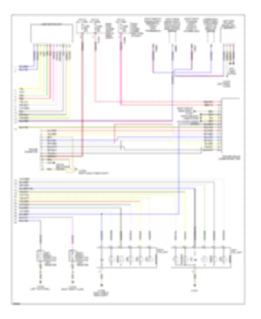 Exterior Lamps Wiring Diagram 2 of 2 for BMW 528xi 2010