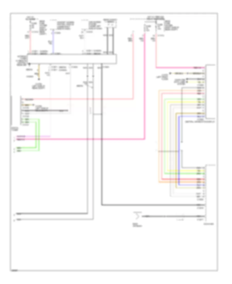 Navigation Wiring Diagram without Car Information Computer Hifi Radio 3 of 3 for BMW 528xi 2010