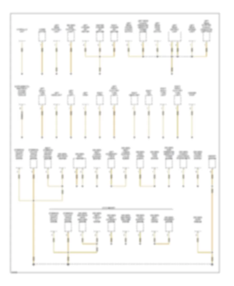 Ground Distribution Wiring Diagram 1 of 5 for BMW 740i 1995