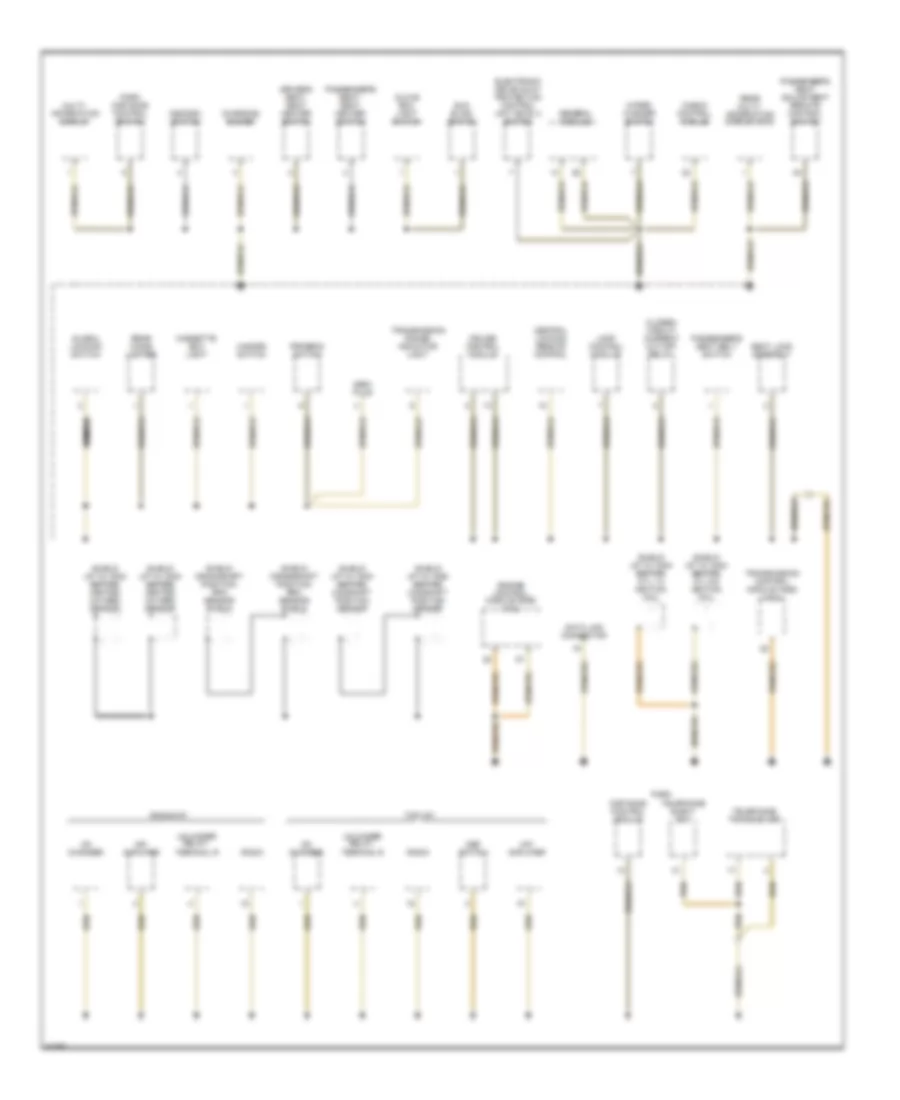 Ground Distribution Wiring Diagram (4 of 5) for BMW 740i 1995