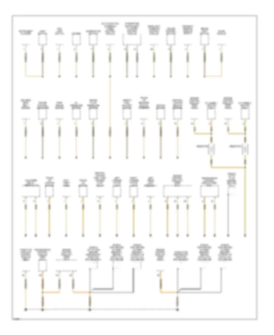 Ground Distribution Wiring Diagram 5 of 5 for BMW 740i 1995