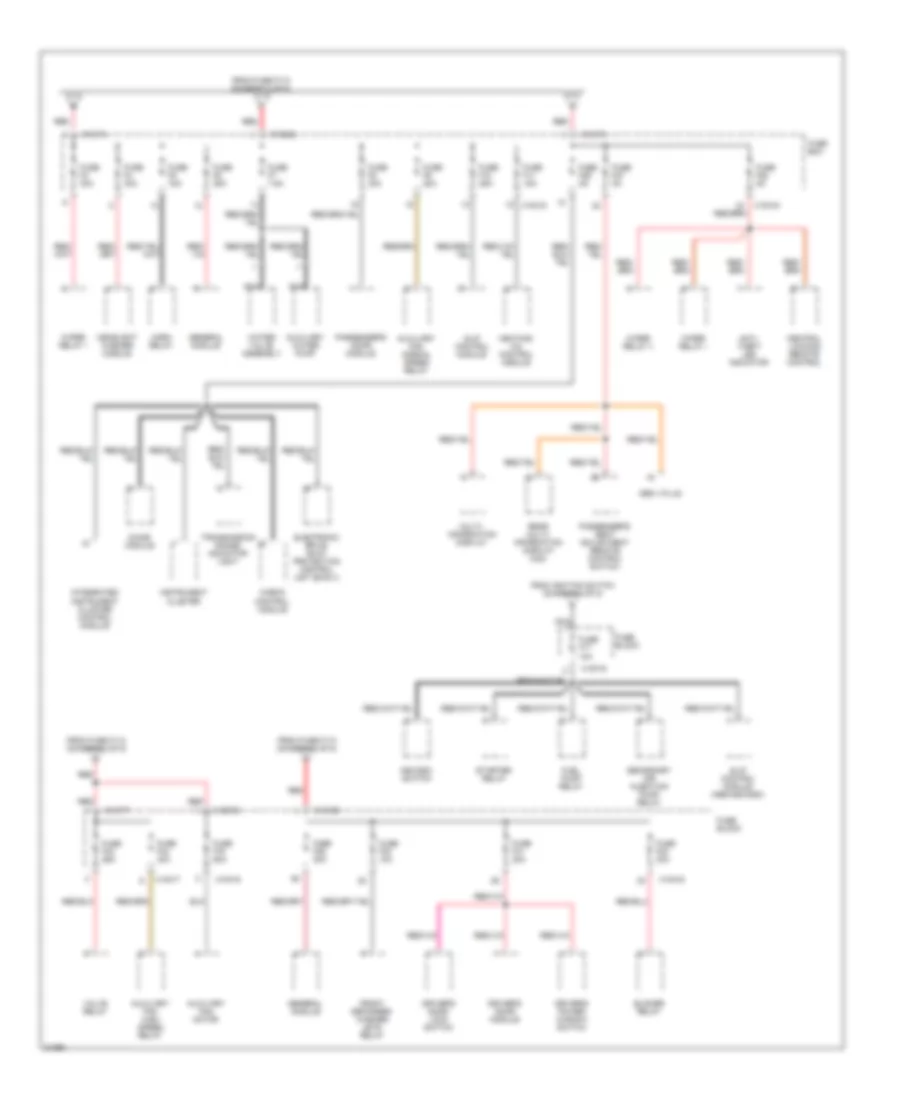 Power Distribution Wiring Diagram 3 of 5 for BMW 740i 1995