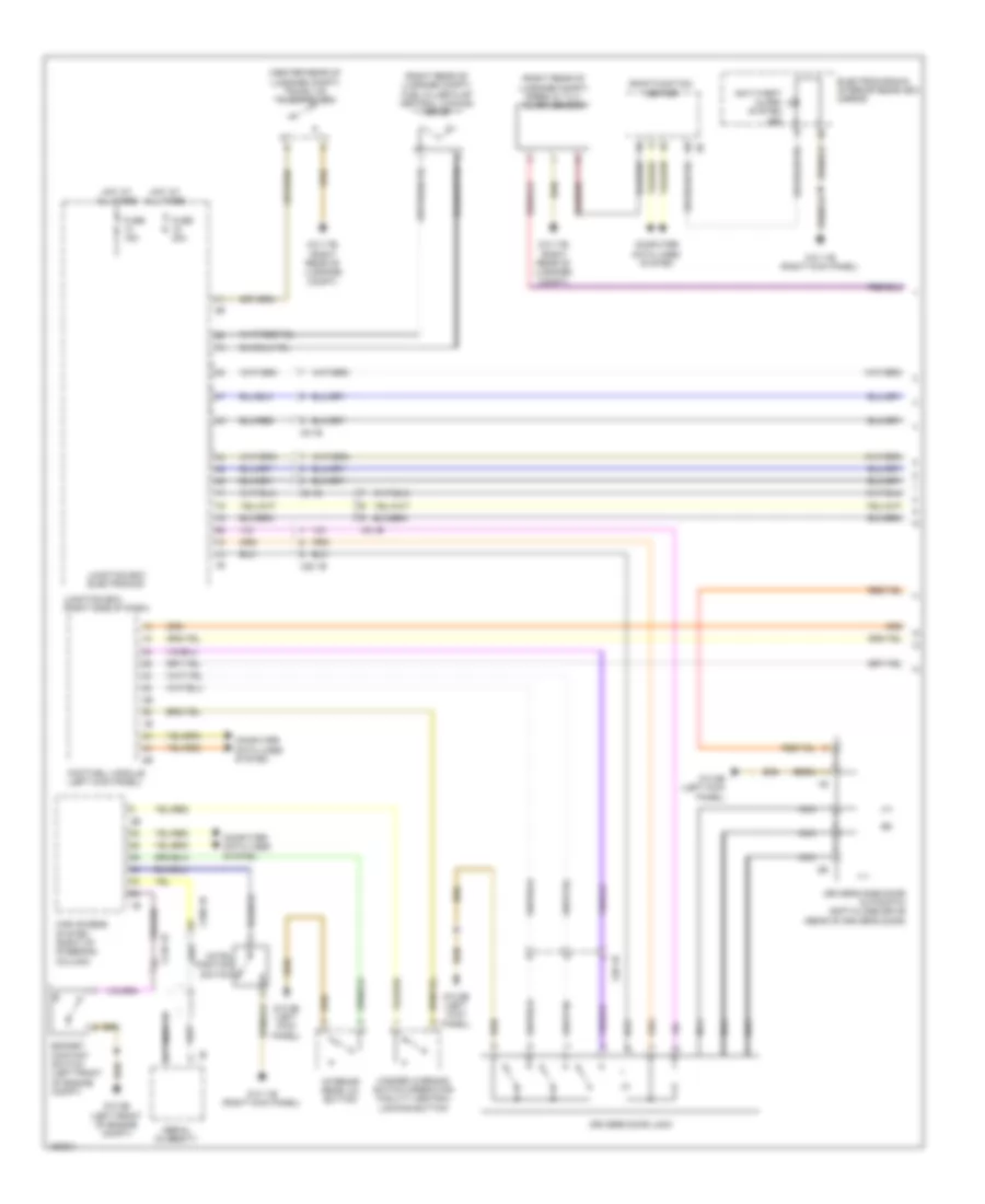 Anti theft  Central Locking Wiring Diagram 1 of 2 for BMW Alpina B7 xDrive 2014