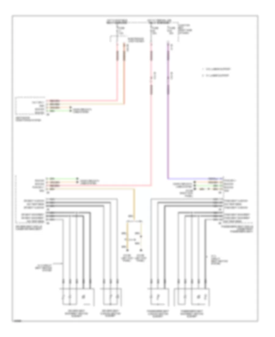 Front Heated Seats Wiring Diagram for BMW Alpina B7 xDrive 2014