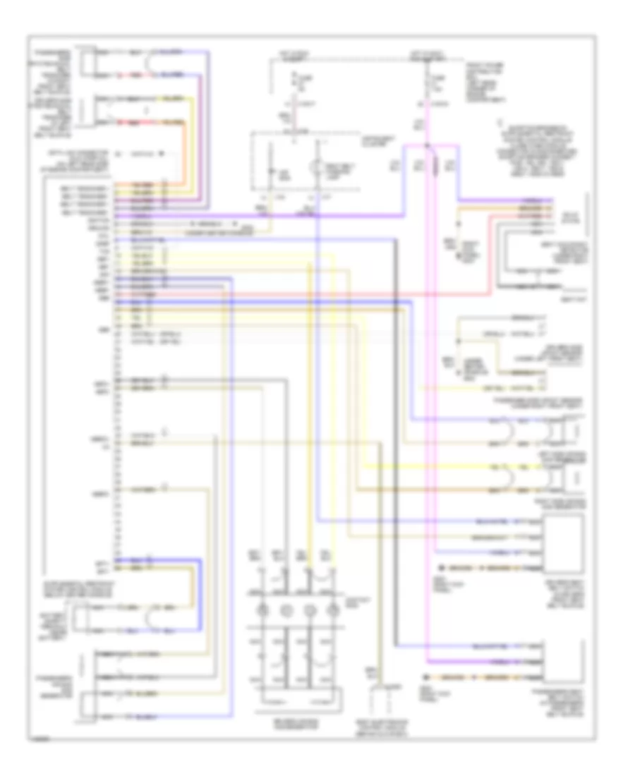 Supplemental Restraints Wiring Diagram for BMW Z3 2001
