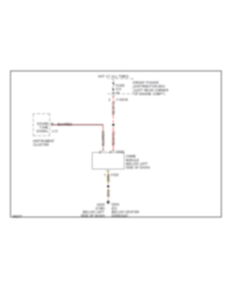Warning Systems Wiring Diagram for BMW Z3 2001