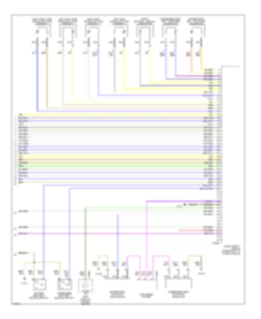 Supplemental Restraints Wiring Diagram (3 of 3) for BMW X6 ActiveHybrid 2010