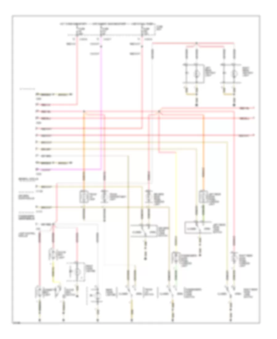 Interior Light Wiring Diagram 1 of 2 for BMW 740iL 1995