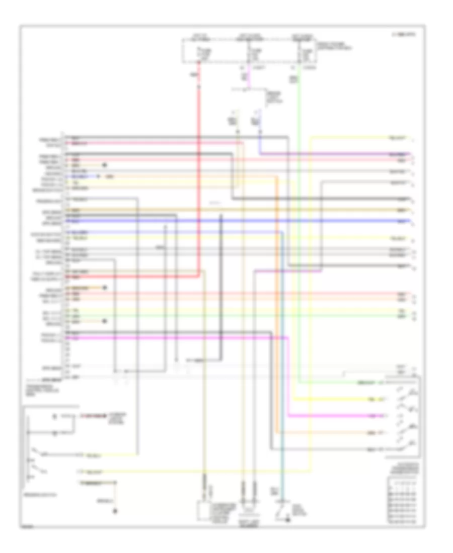 Transmission Wiring Diagram 1 of 2 for BMW 740iL 1995