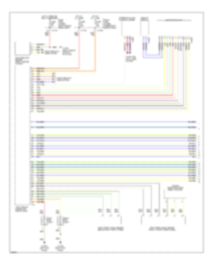 Headlamps Wiring Diagram, with Xenon Lamps (1 of 2) for BMW 535i 2010