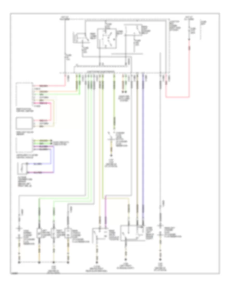 Электросхема стеклоочистителя, дворников и омывателя для BMW X6 M 2010