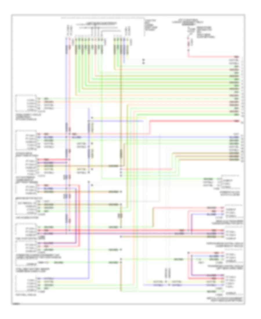 Computer Data Lines Wiring Diagram 1 of 3 for BMW X6 M 2010