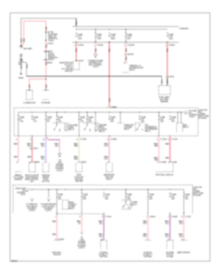 Power Distribution Wiring Diagram 1 of 5 for BMW X6 M 2010