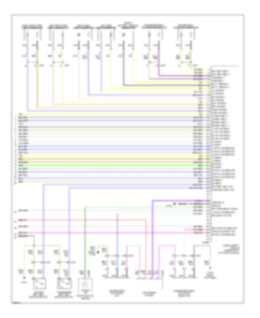 Supplemental Restraints Wiring Diagram (3 of 3) for BMW X6 M 2010