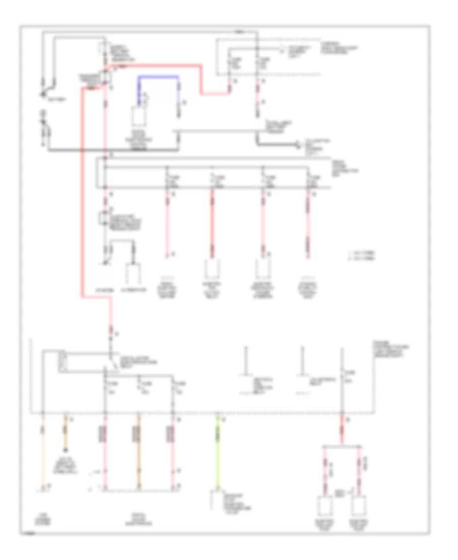 Power Distribution Wiring Diagram 1 of 7 for BMW X3 28i 2013