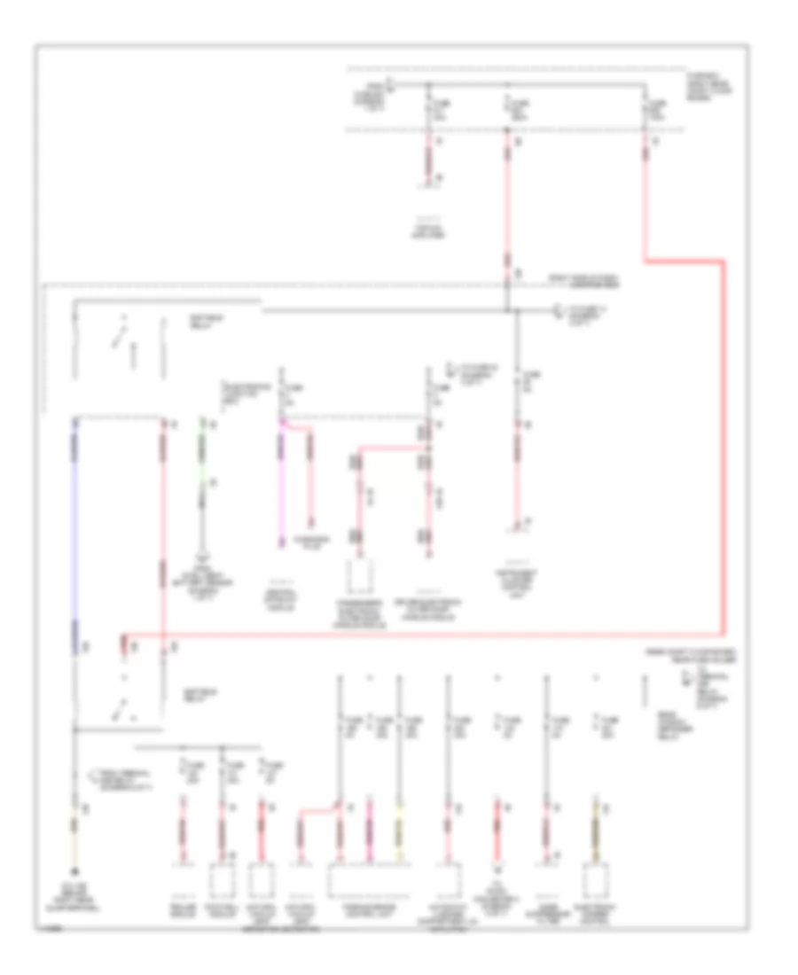 Power Distribution Wiring Diagram (2 of 7) for BMW X3 28i 2013