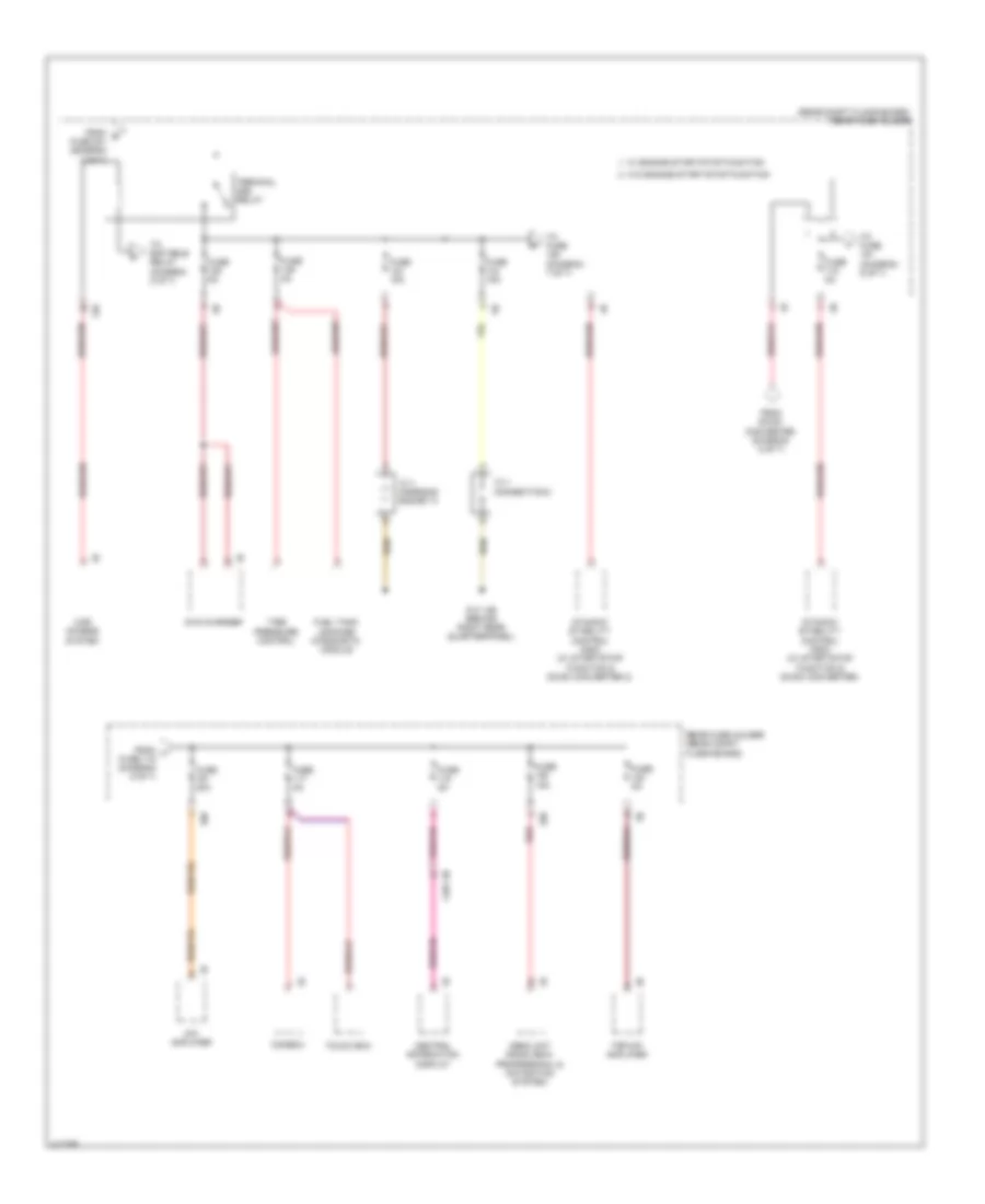 Power Distribution Wiring Diagram (6 of 7) for BMW X3 28i 2013