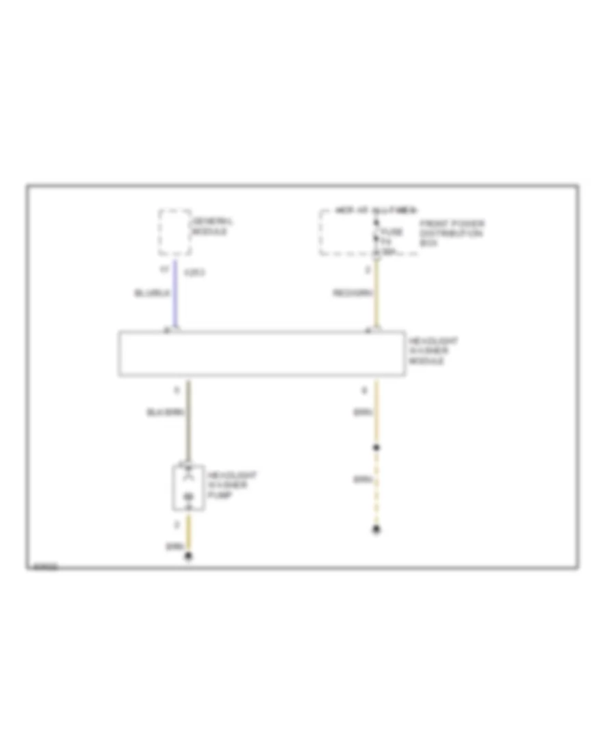 схема шайбы фары для BMW 750iL 1995