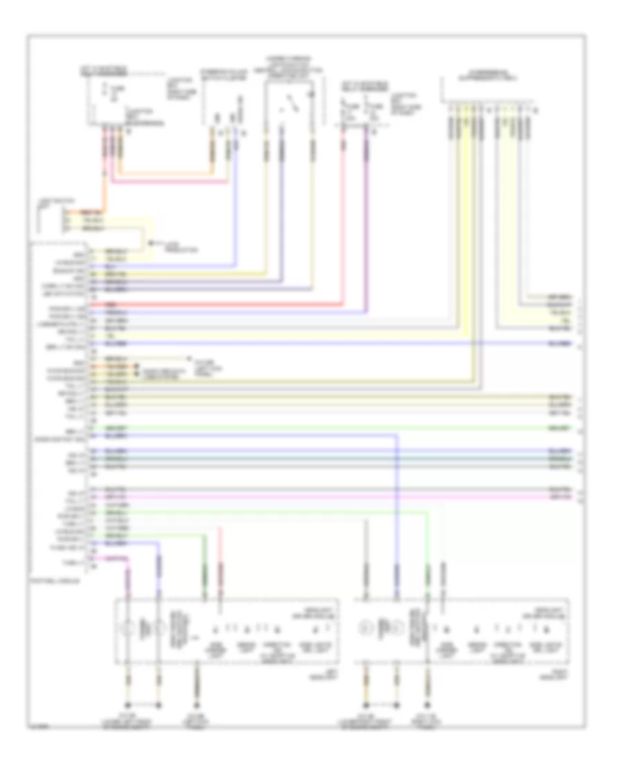 Exterior Lamps Wiring Diagram (1 of 2) for BMW 535i GT 2010