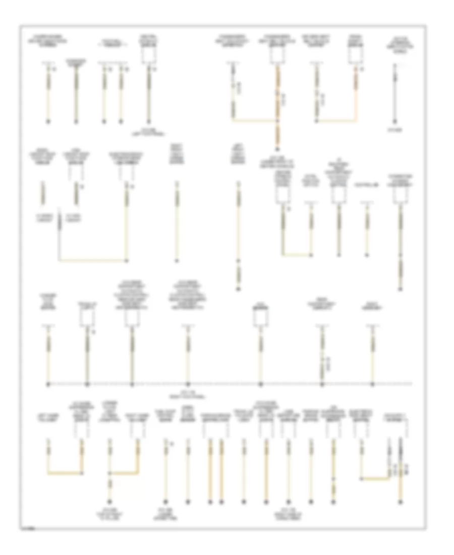 Ground Distribution Wiring Diagram 4 of 5 for BMW 535i GT 2010