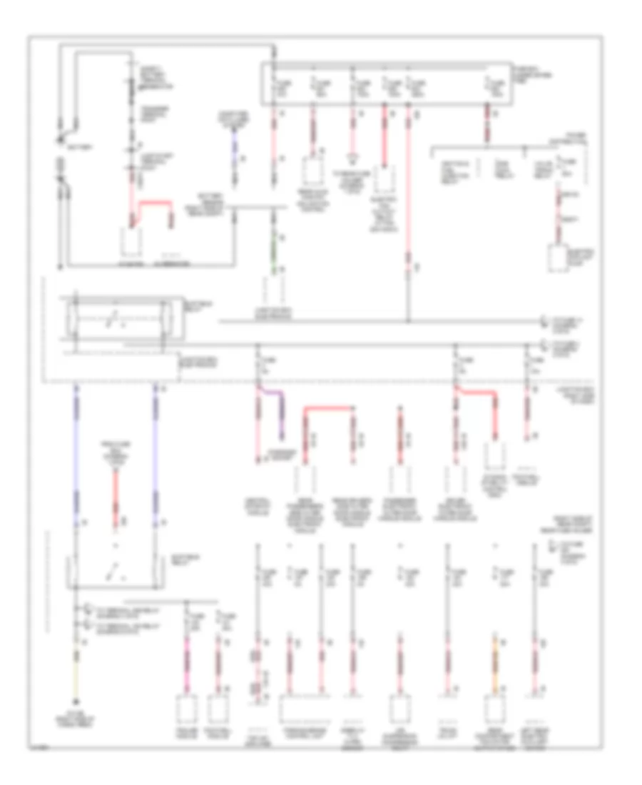 Power Distribution Wiring Diagram 1 of 6 for BMW 535i GT 2010