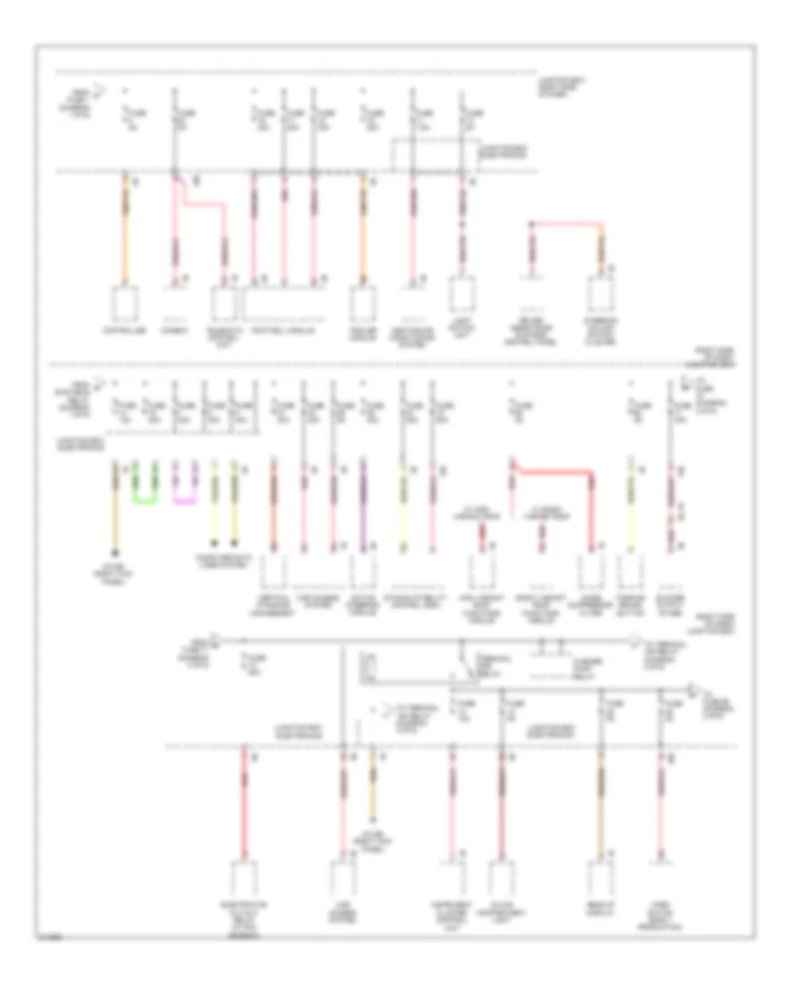 Power Distribution Wiring Diagram 2 of 6 for BMW 535i GT 2010