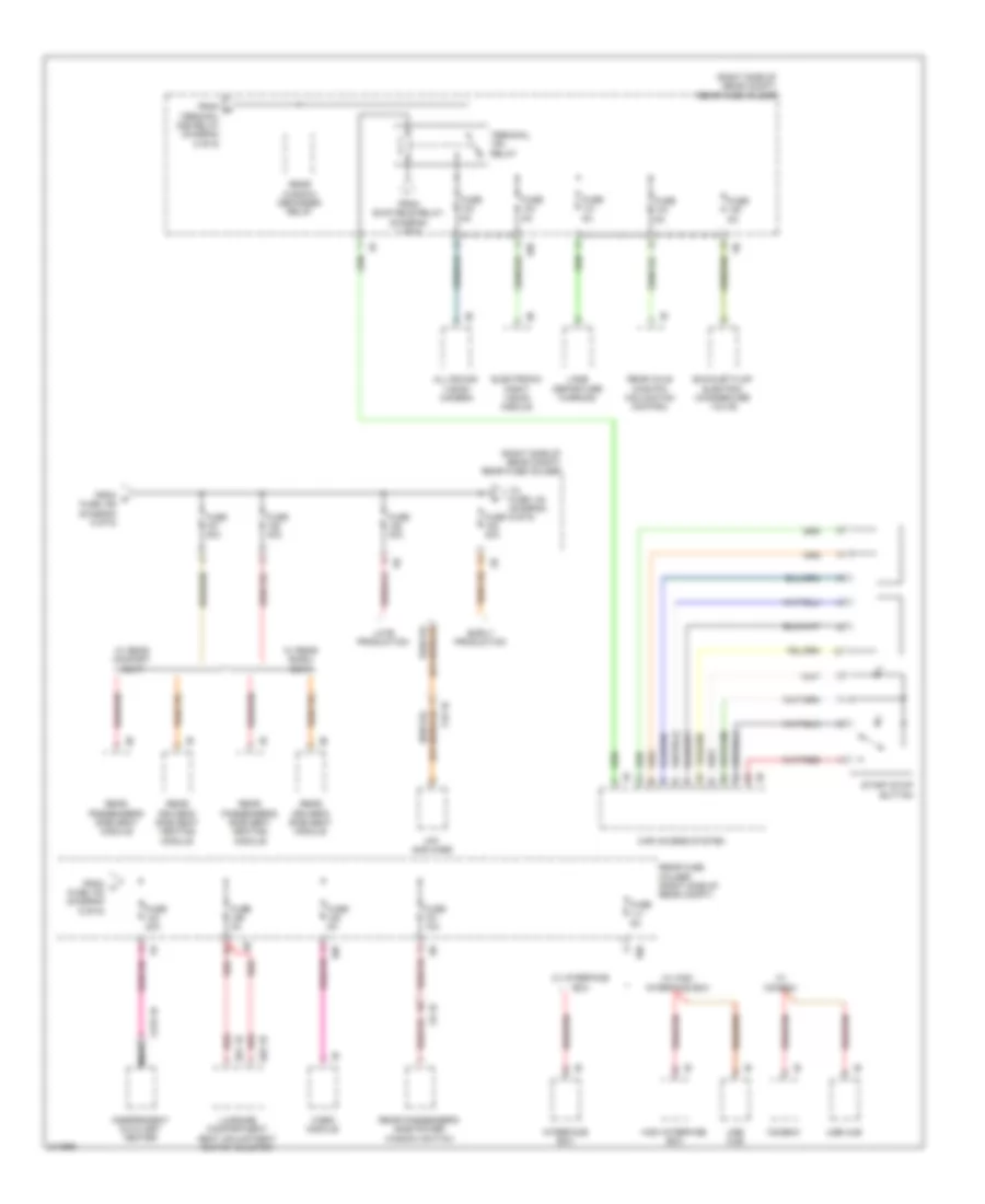 Power Distribution Wiring Diagram (6 of 6) for BMW 535i GT 2010