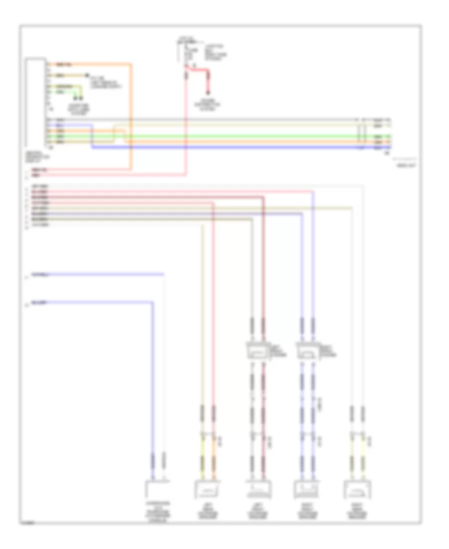 Base Radio Wiring Diagram, Basic (2 of 2) for BMW 535i GT 2010