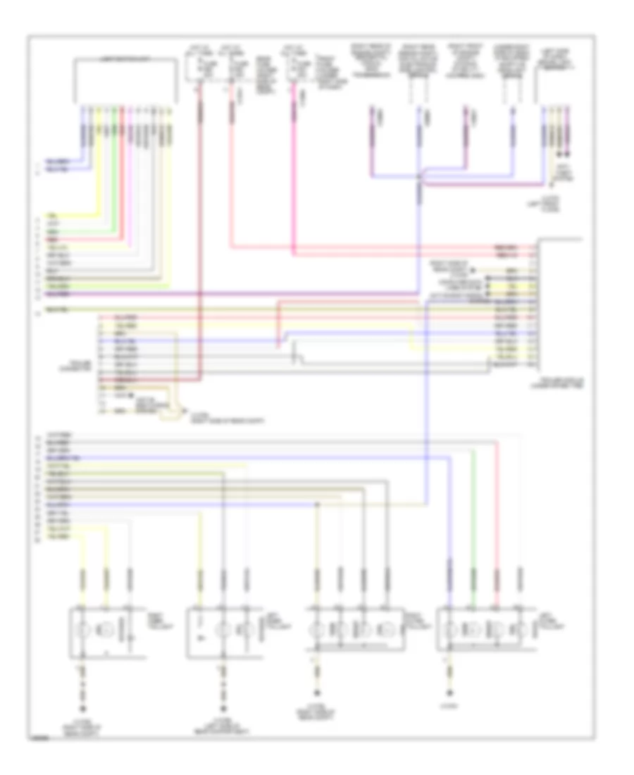 Exterior Lamps Wiring Diagram, Wagon (2 of 2) for BMW 535xi 2008