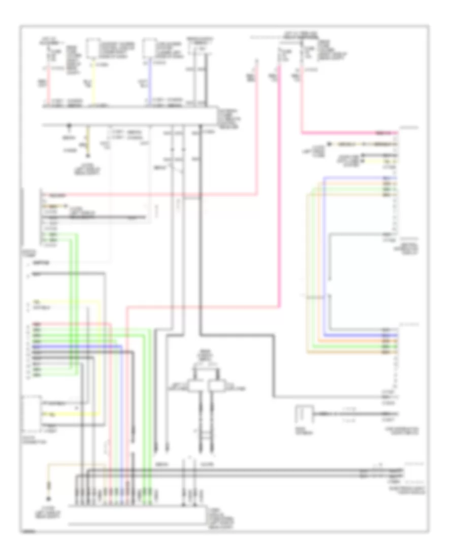Radio Wiring Diagram, with Car Information Computer Stereo Radio (2 of 2) for BMW 550i 2008