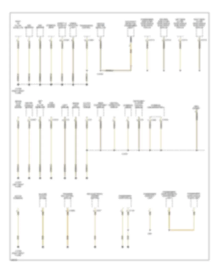 Ground Distribution Wiring Diagram Late Production 4 of 7 for BMW 525i 2005