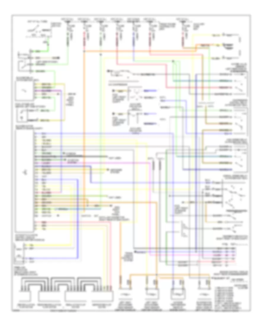 Automatic AC Wiring Diagram for BMW 318i 1996