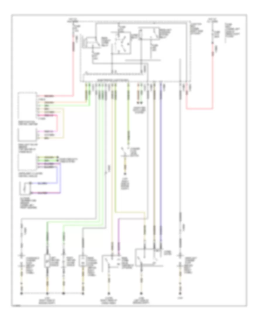 Wiper Washer Wiring Diagram for BMW X5 35d 2013