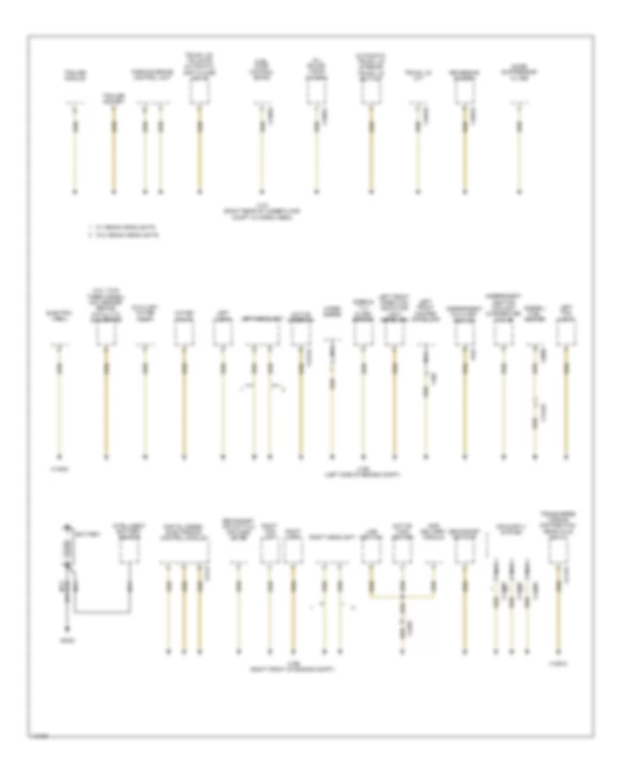 Ground Distribution Wiring Diagram 1 of 6 for BMW X5 35d 2013