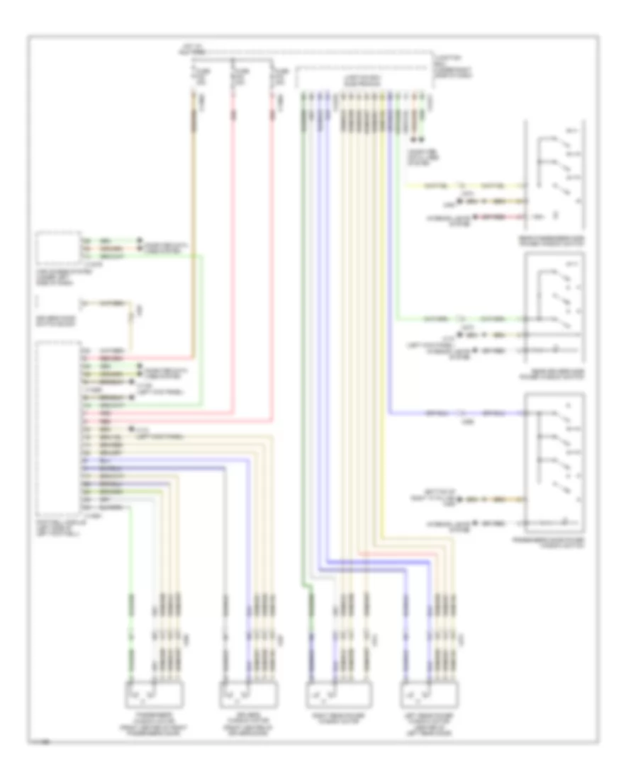 Power Windows Wiring Diagram for BMW X5 35d 2013