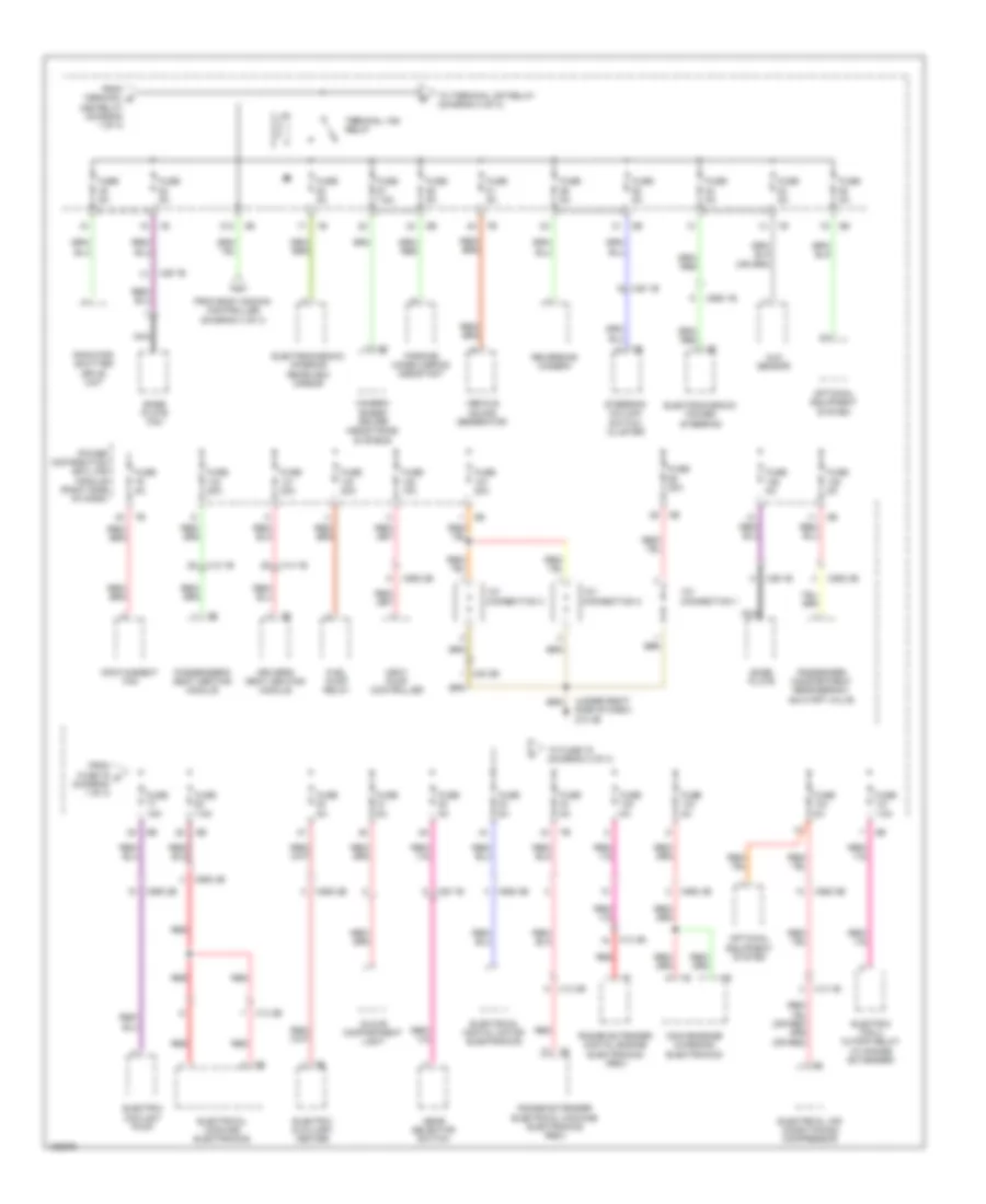 Power Distribution Wiring Diagram (2 of 3) for BMW i3 2014