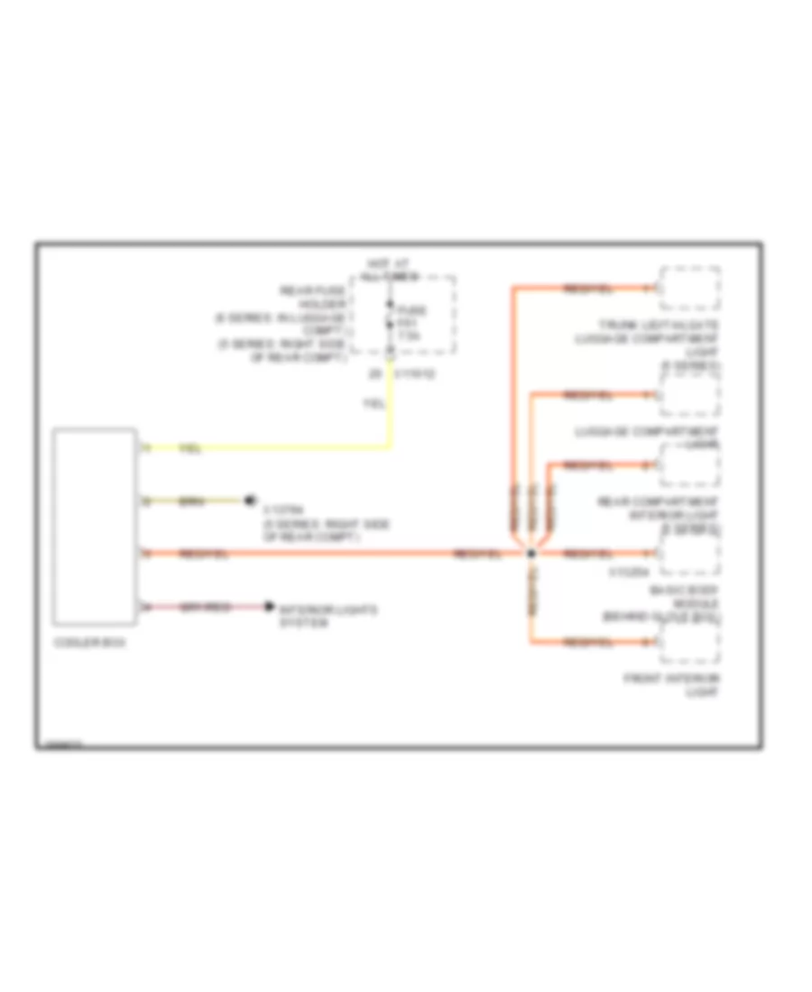 Cool Box Wiring Diagram for BMW 650i 2008