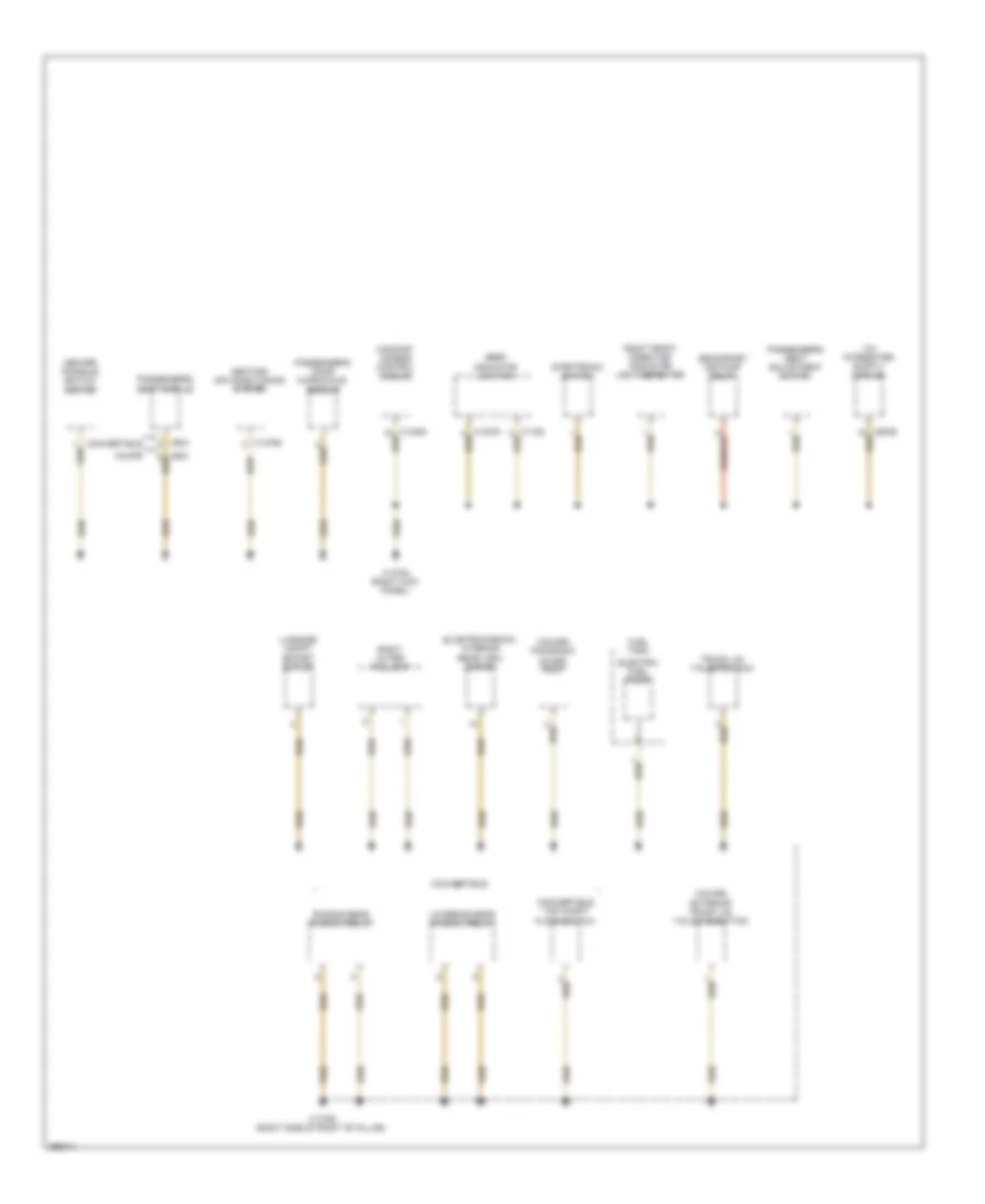 Ground Distribution Wiring Diagram (2 of 7) for BMW 650i 2008