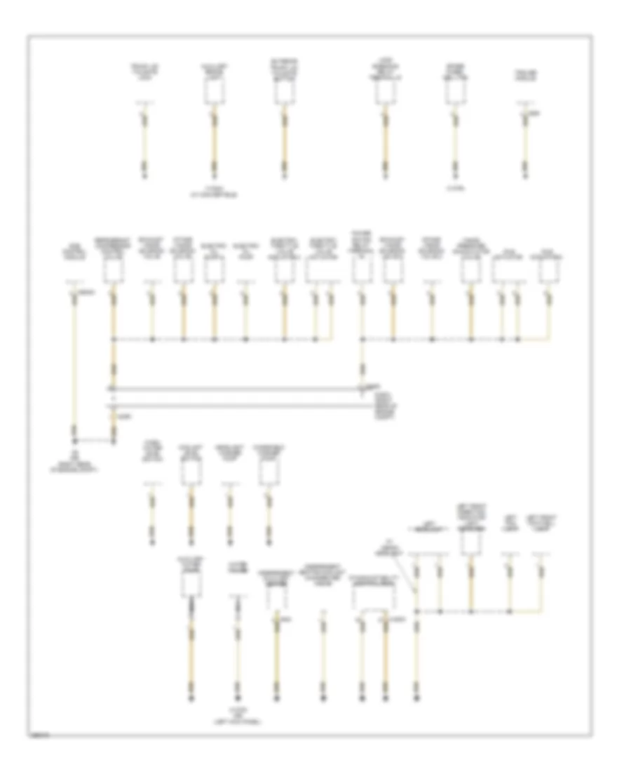 Ground Distribution Wiring Diagram (7 of 7) for BMW 650i 2008