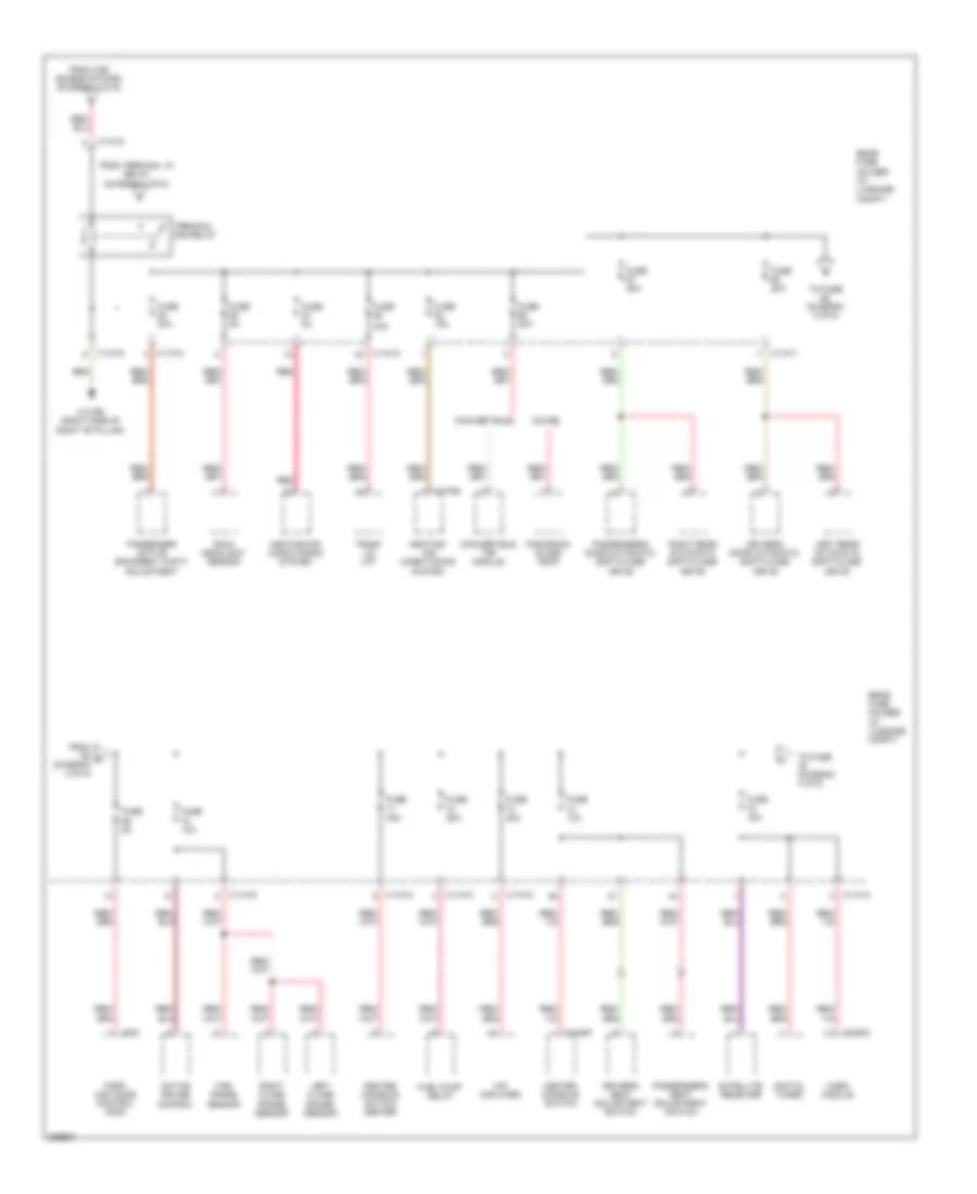 Power Distribution Wiring Diagram (3 of 6) for BMW 650i 2008