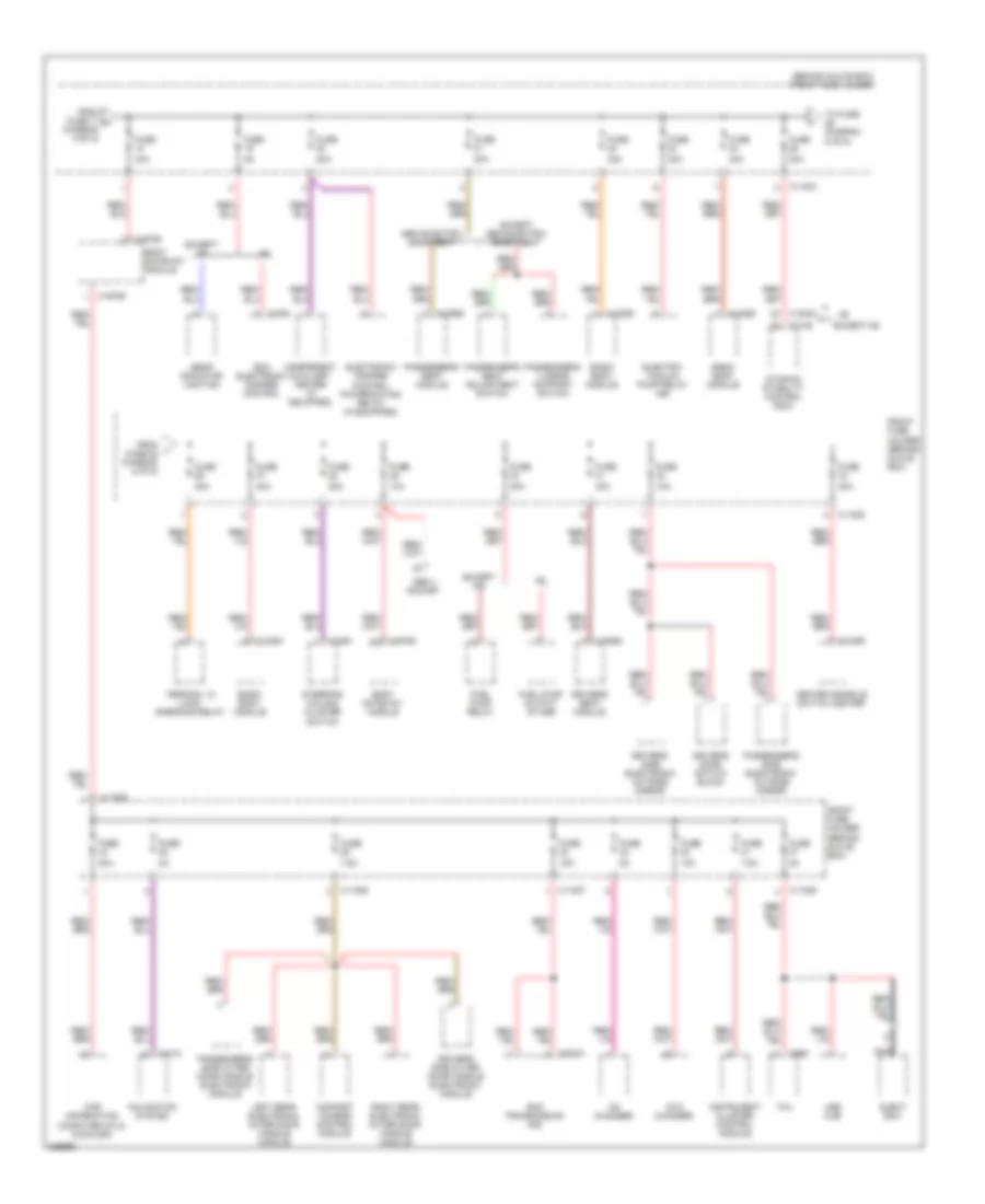 Power Distribution Wiring Diagram 6 of 6 for BMW 650i 2008