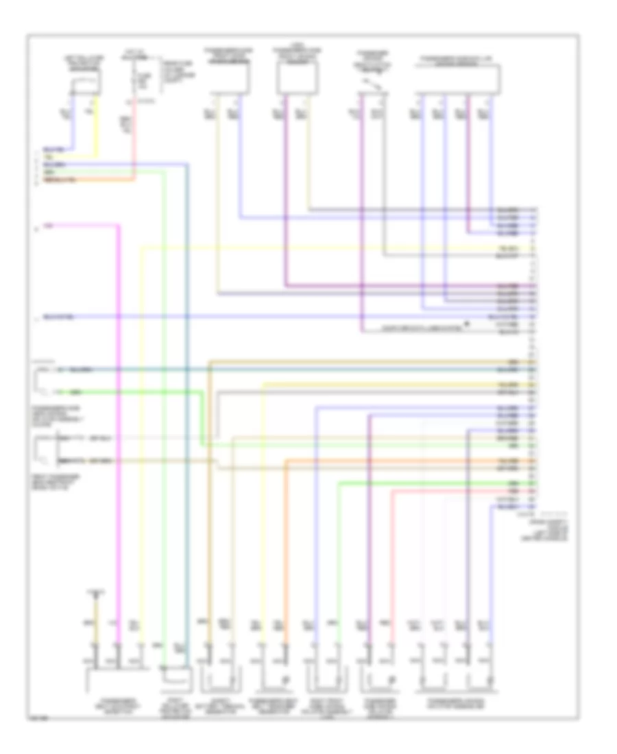 Supplemental Restraints Wiring Diagram 2 of 2 for BMW 650i 2008