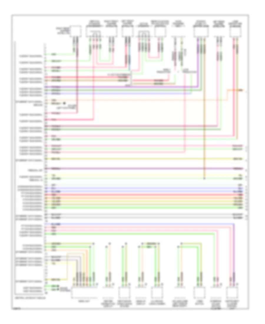 Computer Data Lines Wiring Diagram 1 of 3 for BMW 550i GT 2010