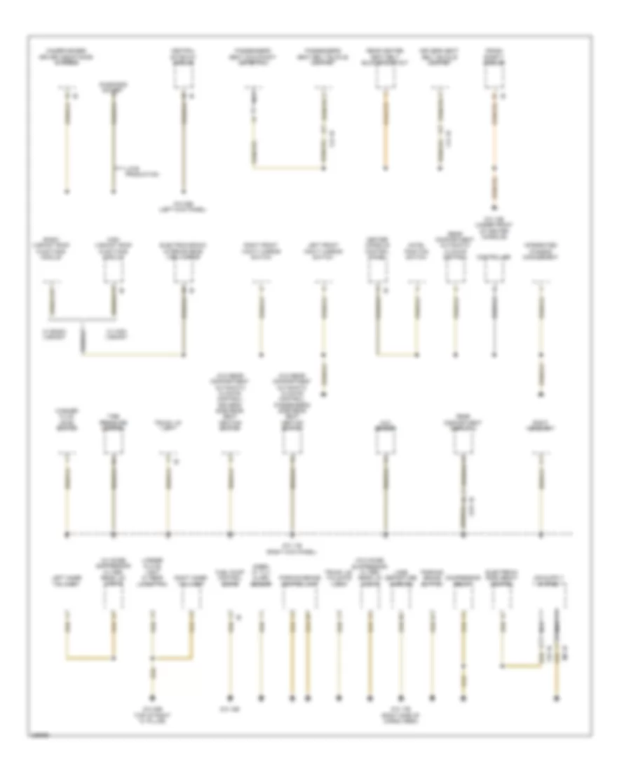 Ground Distribution Wiring Diagram 4 of 5 for BMW 550i GT 2010