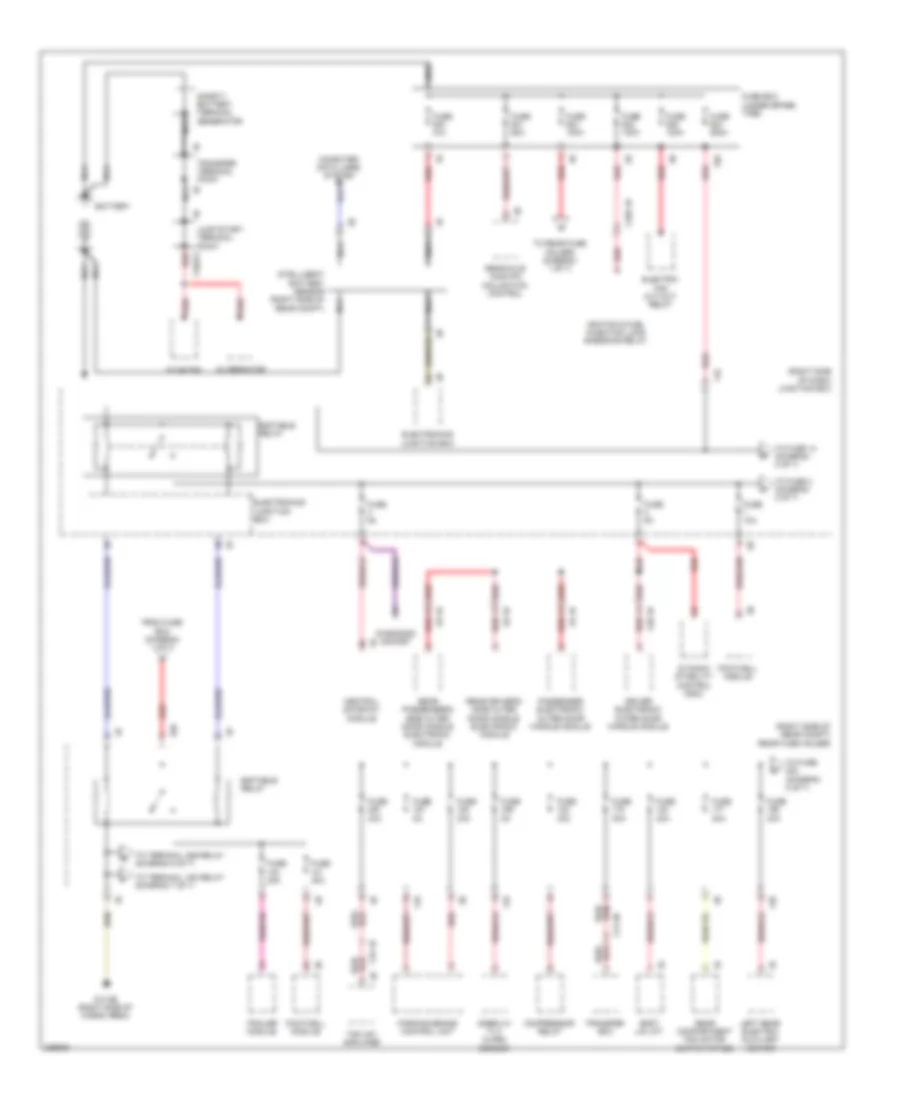 Power Distribution Wiring Diagram 1 of 7 for BMW 550i GT 2010