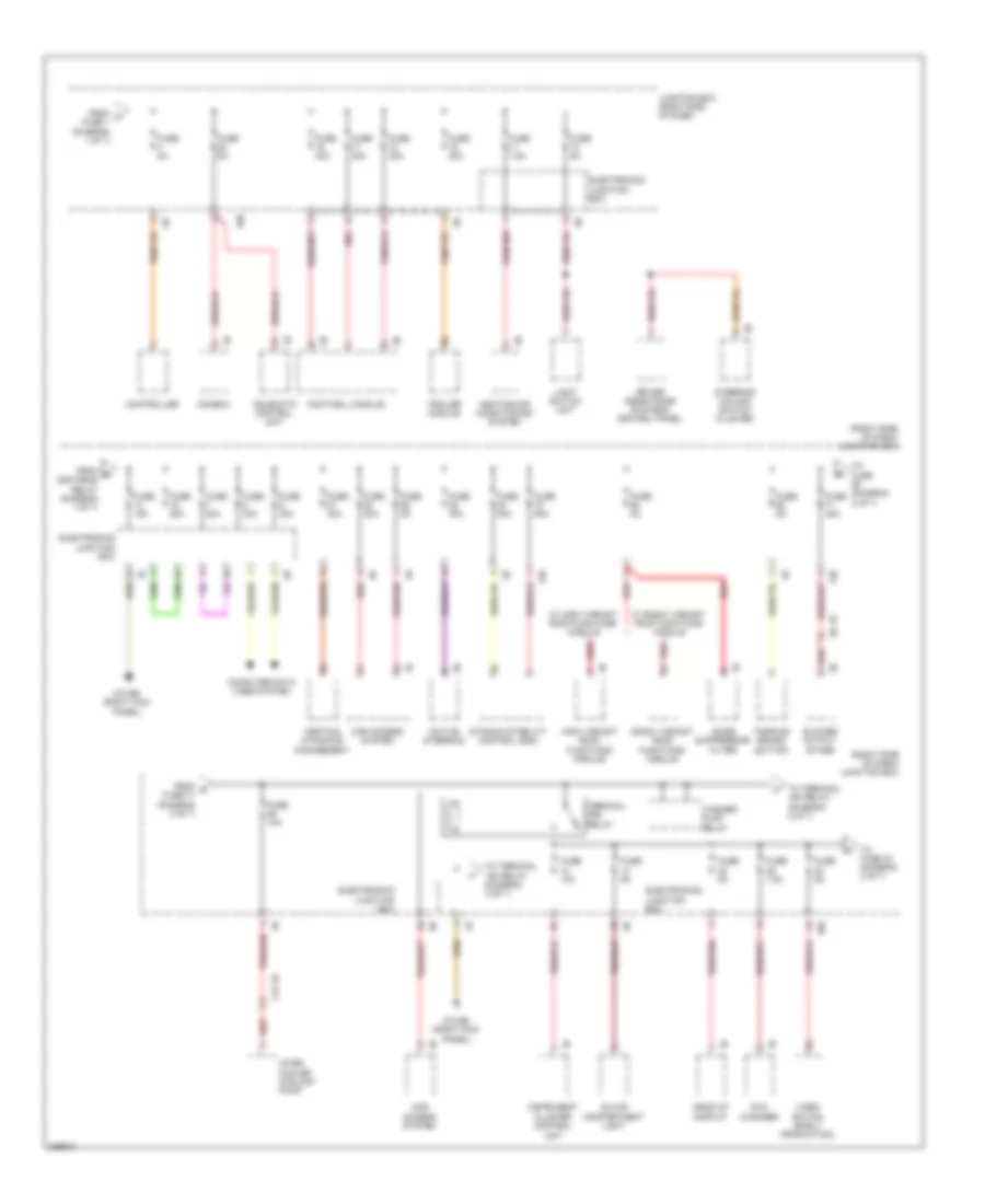Power Distribution Wiring Diagram (2 of 7) for BMW 550i GT 2010