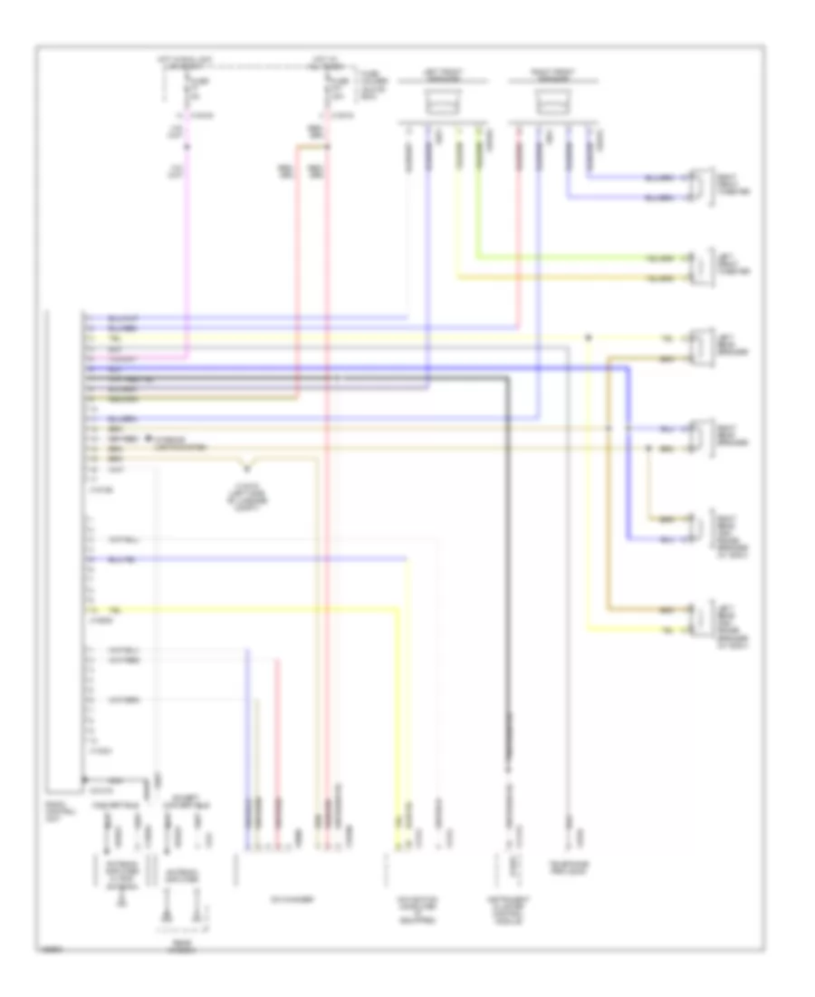 Radio Wiring Diagram with Base Radio without Monitor for BMW 325Ci 2001